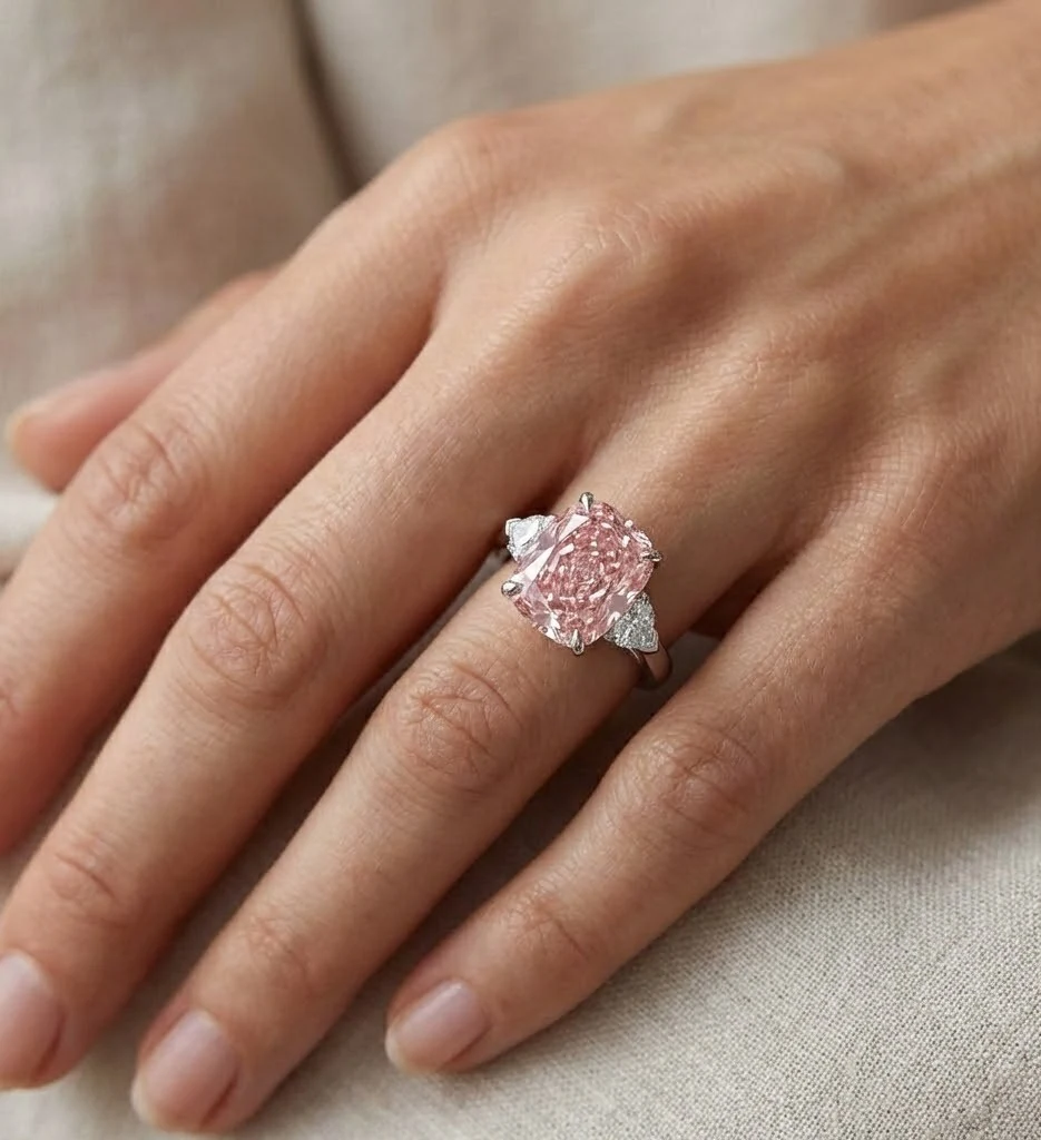 Vivid Pink Diamond Ring