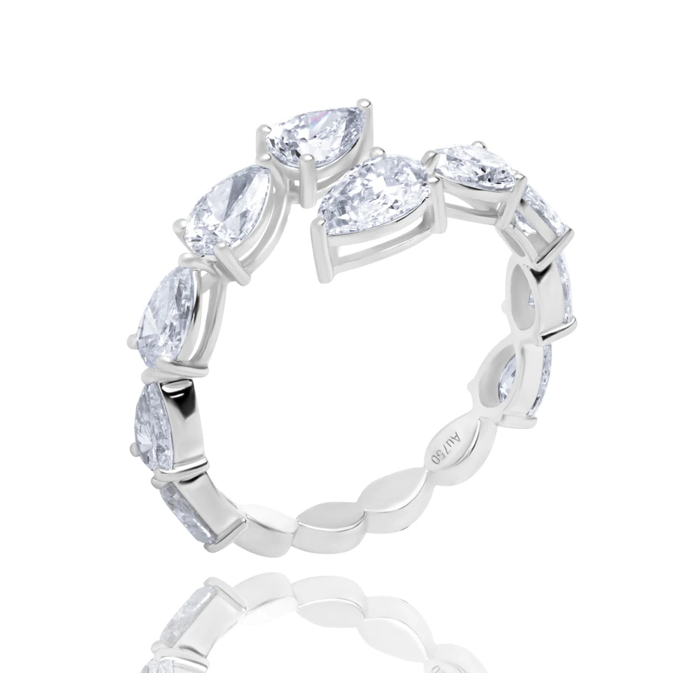 Open Lab Diamond Ring Pear (v2)