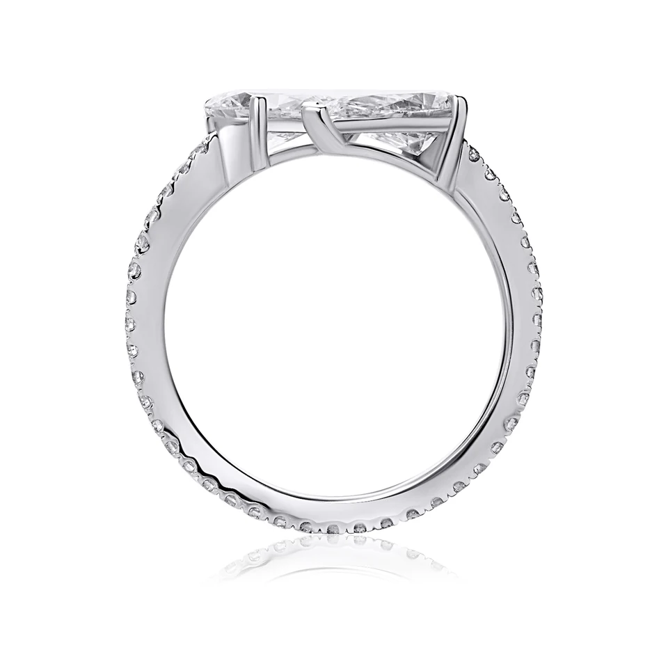 Open Lab Diamond Ring Pear