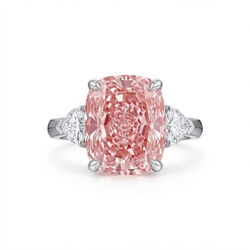 Vivid Pink Diamond Ring