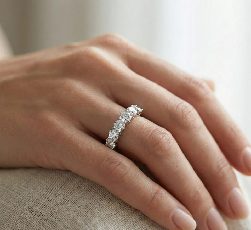 Half Eternity Diamond Ring