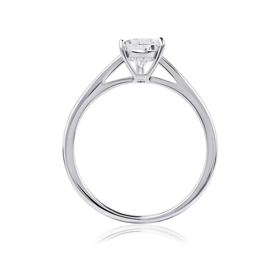 Solitaire Lab Diamond Ring Pear
