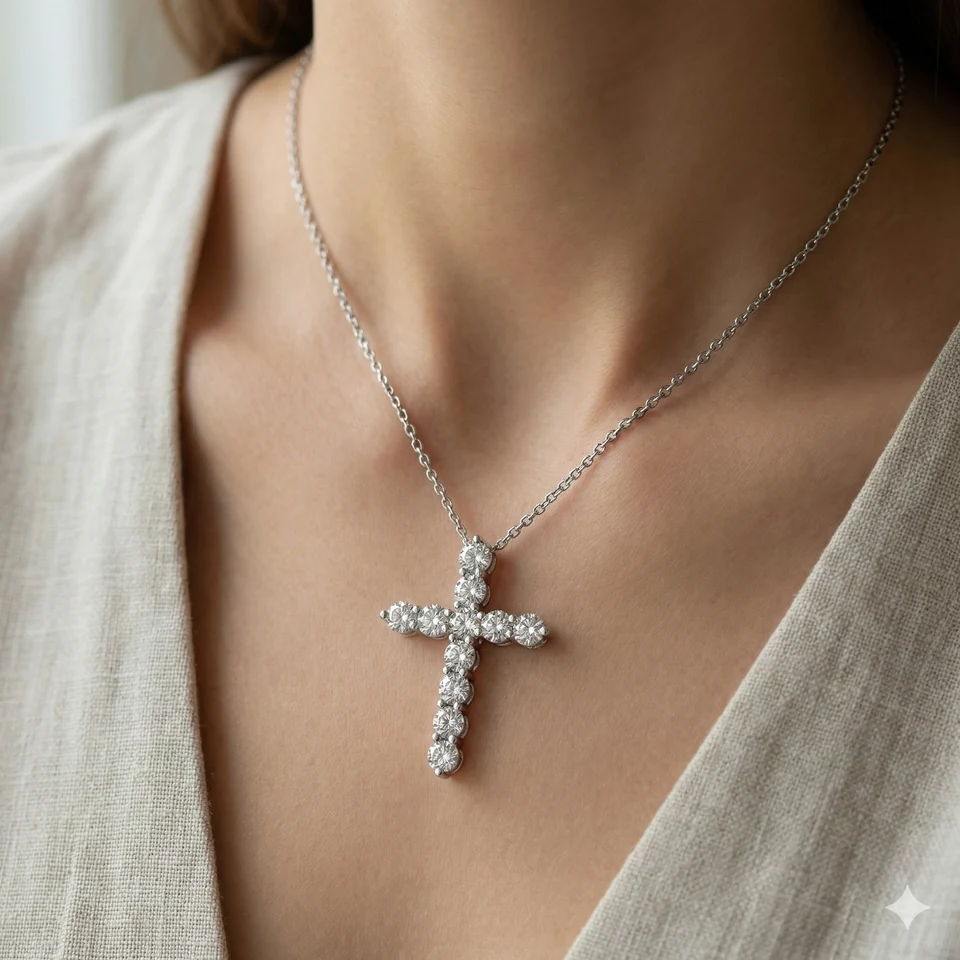 Diamond Cross Pendant