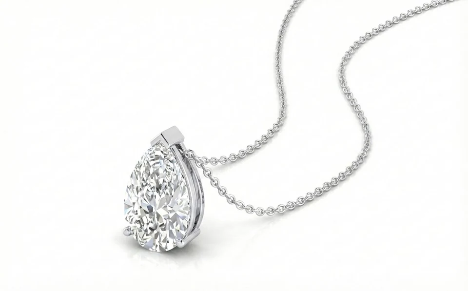 Pear Diamond Pendant