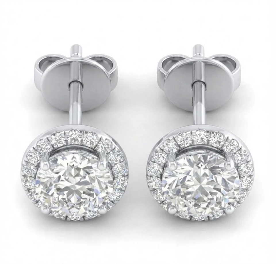 Convertible Diamond Stud Earrings