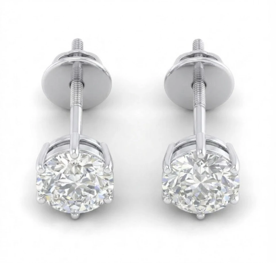 Diamond Stud Earrings